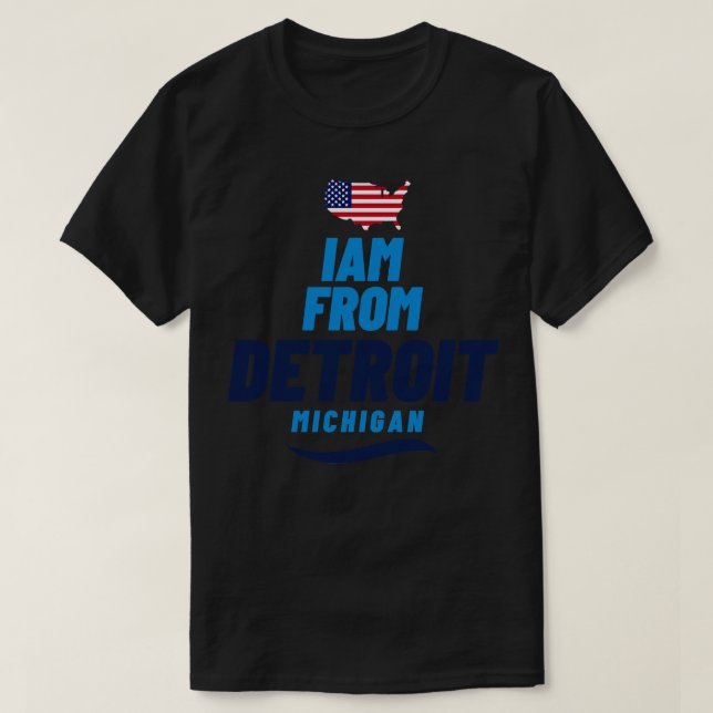 Jag kommer från American Älskare T Shirt (Design framsida)