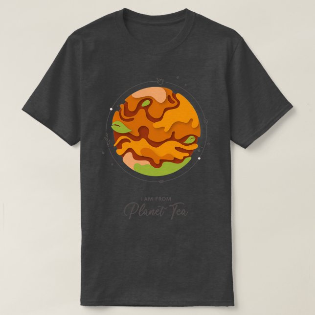 Jag kommer från Planet Tea T Shirt (Design framsida)