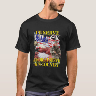 Jag kommer hellre sälja crack än tjäna detta land t shirt
