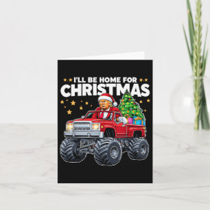 Jag kommer hem till jul - Donald Trump Christma Kort