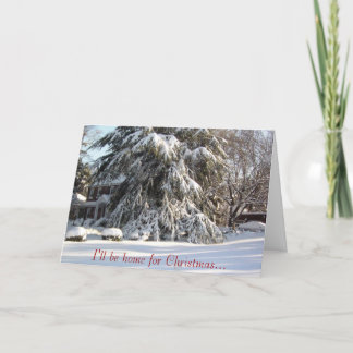 Jag kommer hem till jul.. helgkort