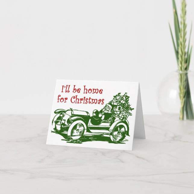 Jag kommer hem till jul helgkort (Framsida)