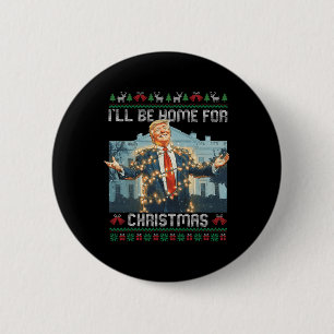 Jag kommer hem till jul, jättebra sötare Santa Tru Knapp