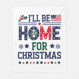 Jag kommer hem till jul | Mysigt julklapp Fleecefilt