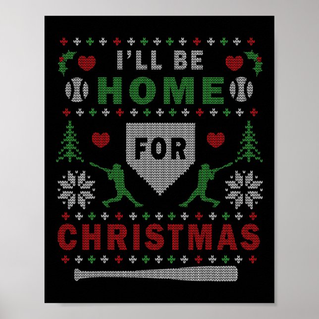 Jag kommer hem till jul rea fula jul poster (Framsidan)