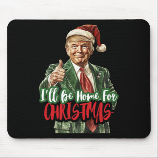 Jag kommer hem till jul Santa Trump Xmas Pyjamas Musmatta