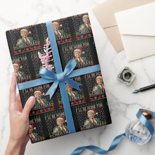 Jag kommer hem till jul Tomte Roligt Trump Jul Presentpapper