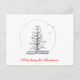 Jag kommer hem till jul... vykort