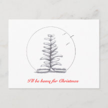 Jag kommer hem till jul... vykort