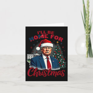 Jag kommer hem till julhuset... Vita huset Trump p Kort