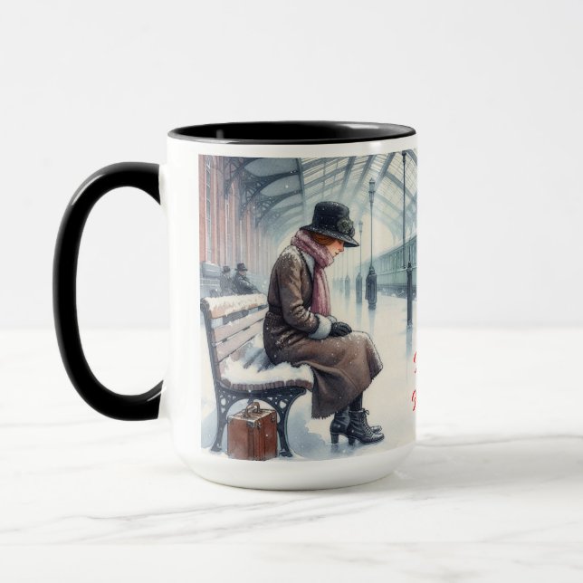 Jag kommer hem till julkaffet mugg Kopp (Vänster)