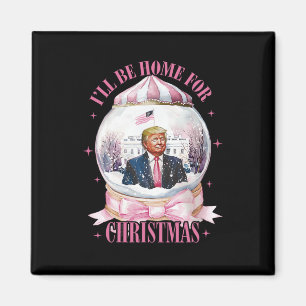 Jag kommer hem till julklapp Coquette Sn Magnet