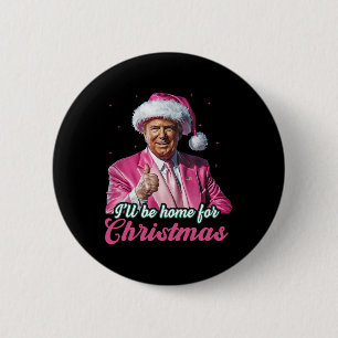 Jag kommer hem till julklappen i Julafton Pajama Knapp