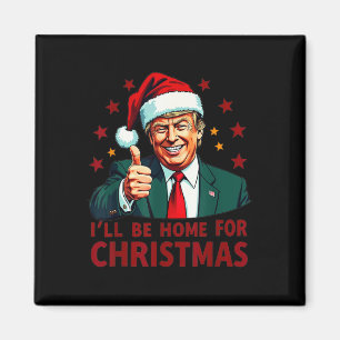Jag kommer hem till julklappen i Julafton Pajama Magnet