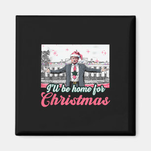 Jag kommer hem till julklappen i Julafton Pajama Magnet