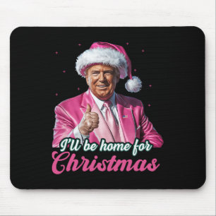 Jag kommer hem till julklappen i Julafton Pajama Musmatta