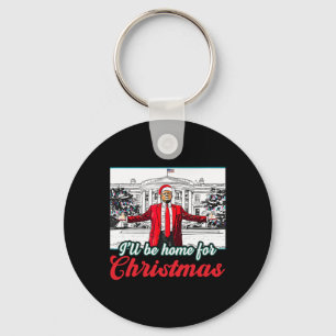 Jag kommer hem till julklappen i Julafton Pajama Nyckelring