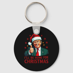 Jag kommer hem till julklappen i Julafton Pajama Nyckelring