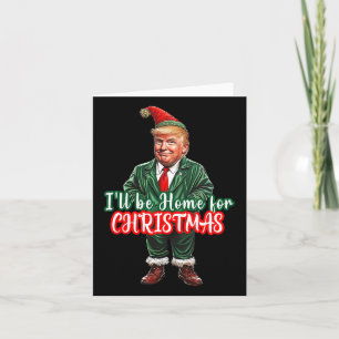 Jag kommer hem till jultomten Elf Trump 2 Kort