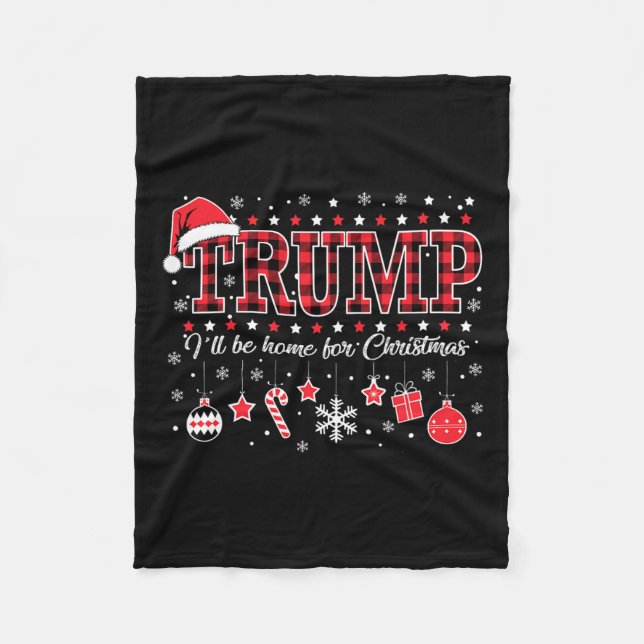 Jag kommer hem till jultomten, Julafton Fleecefilt (Framsidan)