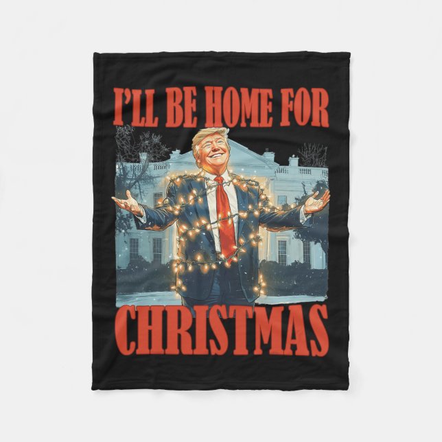 Jag kommer hem till jultomten, Julafton Fleecefilt (Framsidan)