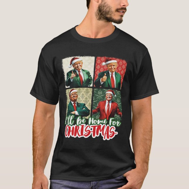 Jag kommer hem till jultomten, Julafton T Shirt (Framsida)