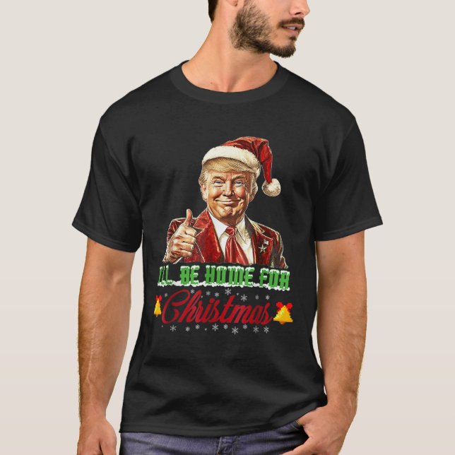 Jag kommer hem till jultomten, Julafton T Shirt (Framsida)