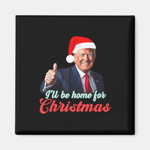 Jag kommer hem till jultomten Jultomten Magnet