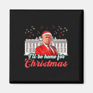 Jag kommer hem till jultomten Jultomten Magnet