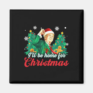 Jag kommer hem till jultomten Jultomten Magnet