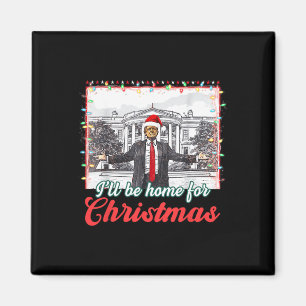 Jag kommer hem till jultomten Jultomten Magnet