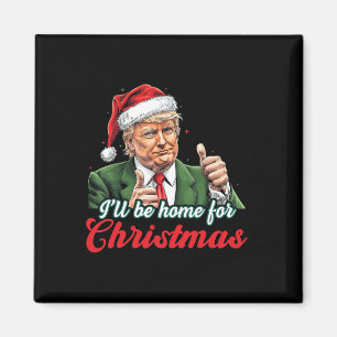 Jag kommer hem till jultomten Jultomten Magnet