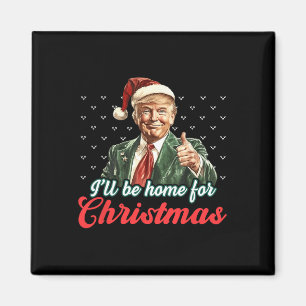 Jag kommer hem till jultomten Jultomten Magnet
