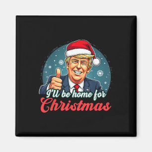 Jag kommer hem till jultomten Jultomten Magnet