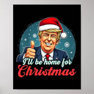 Jag kommer hem till jultomten Jultomten Poster