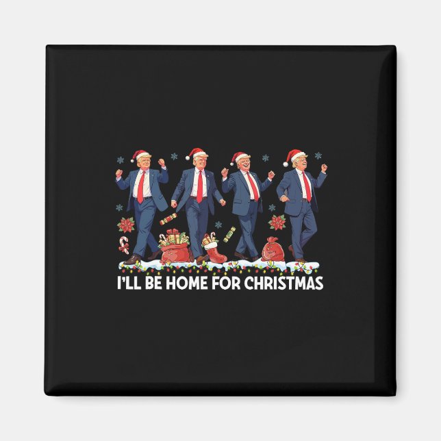 Jag kommer hem till jultomten. magnet (Framsidan)