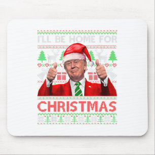 Jag kommer hem till jultomten på Julafton Pajama Musmatta