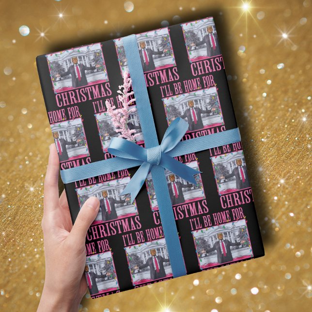 Jag kommer hem till jultomten. presentpapper (Skapare uppladdad)