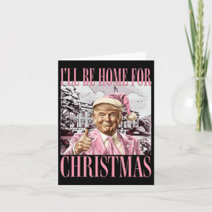 Jag kommer hem till jultomten, Rosa Julafton P Kort
