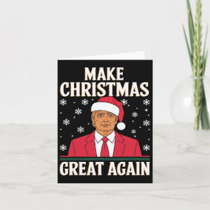Jag kommer hem till jultomten Trump Julafton Lusny Kort