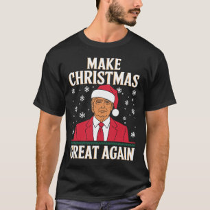 Jag kommer hem till jultomten Trump Julafton Lusny T Shirt