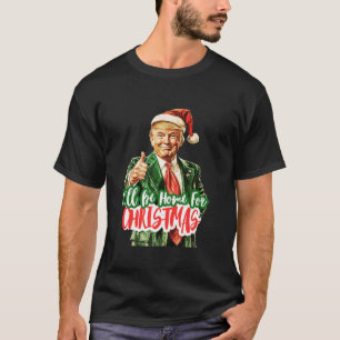 Jag kommer hem till jultomten Trump Julafton Pajam T Shirt