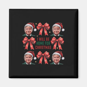 Jag kommer hem till jultomtens fina julklump Coque Magnet