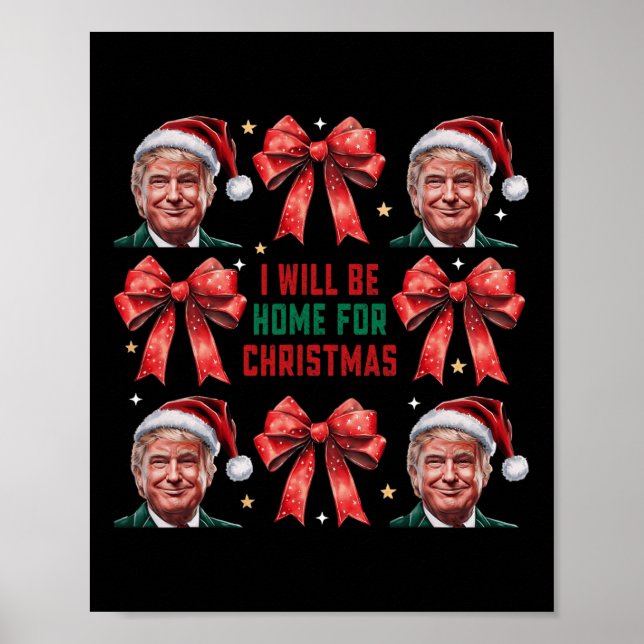 Jag kommer hem till jultomtens fina julklump Coque Poster (Framsidan)