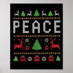 Jag kommer i fred par matchande ful jultröja poster