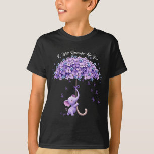 Jag kommer ihåg för er Lila Elephant Heimers Medve T Shirt