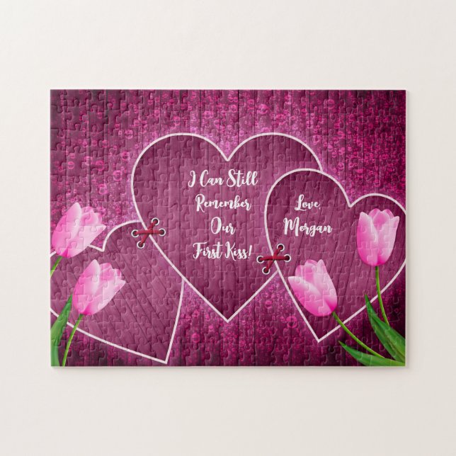 Jag kommer ihåg vår första fråga eller din text pussel (Horisontell)