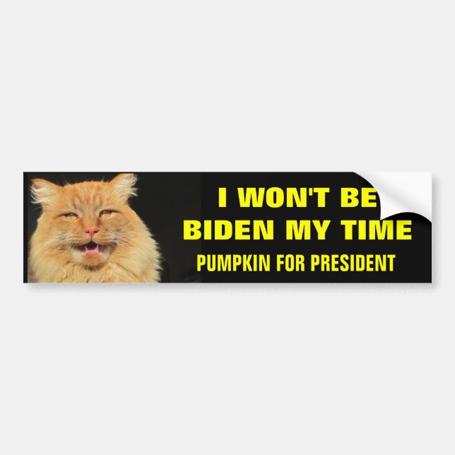 Jag kommer inte att Biden mina tider Bildekal (Framsidan)