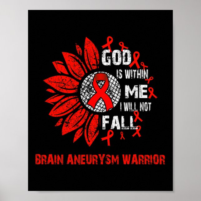 Jag kommer inte att falla Hjärnaneurysm Krigare  Poster (Framsidan)