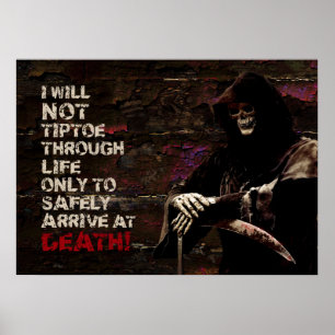 Jag kommer inte att gå igenom livet poster